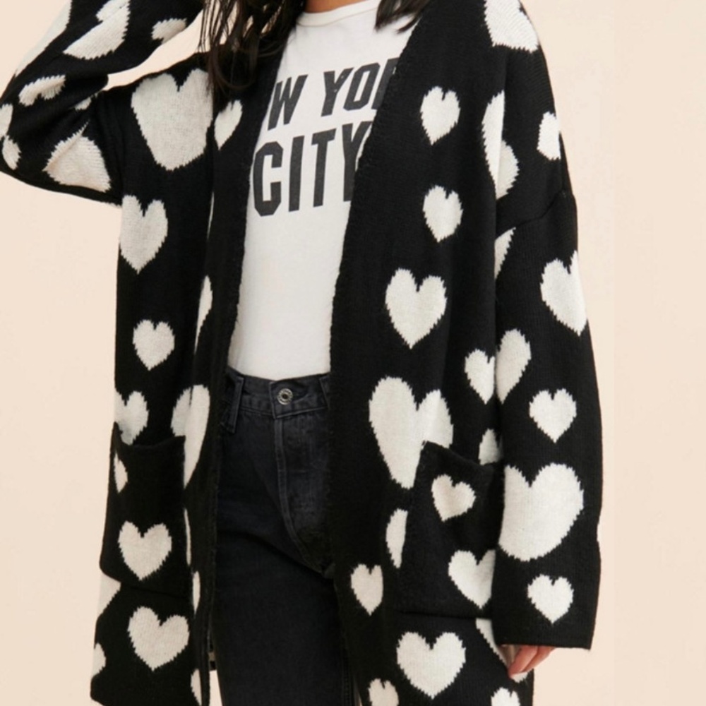 Maeve by Anthropologie Hearts Cardigan